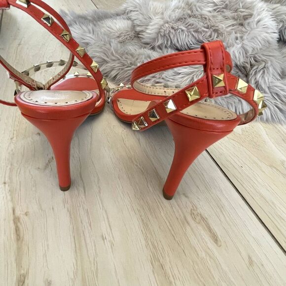 Adrienne Vittadini Orange Heels | Size 8 | Brand New | Bold & Elegant Statement - Picture 2 of 5